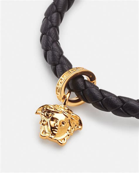 versace maennerguertel|versace medusa braided bracelet.